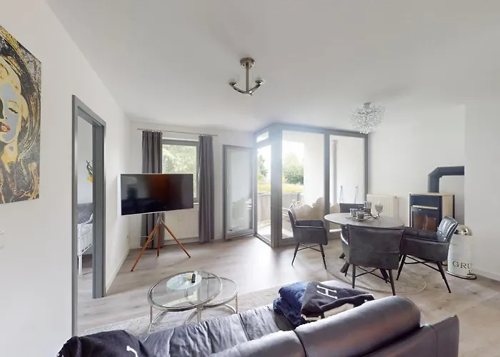 Ostseeblick-neu 2024-kueche-parkplatz-kamin-balkon Lejlighed Boltenhagen (Ostseebad)